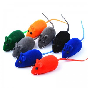 Colorful Plush Mouse Bite Resistant Molar Funny Interactive Chewing Toy False Mouse Pet Training Supplies